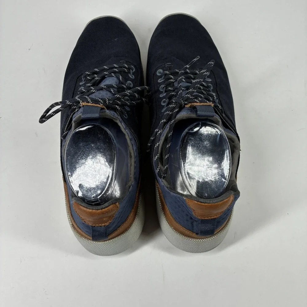 OluKai Nanea Li Men's US 10 Navy Blue Canvas Lace-Up Casual Sneakers 10485-TFVI